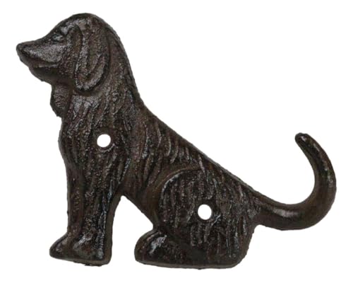 Ebros Cast Iron Cocker Spaniel Wall Hooks (3)
