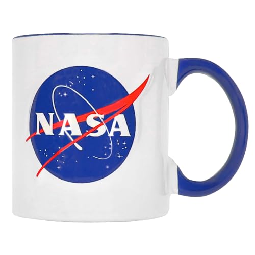 Taza de cerámica ICUP NASA 18 oz con logo clásico miniatura 1
