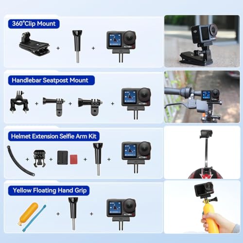 Image of DJI Osmo Action 5 Pro Waterproof Action Camera Bundle, 1 /1.3 inch Sensor