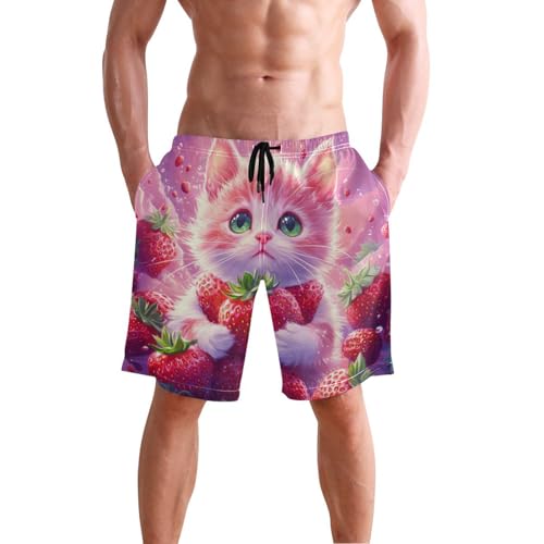 Mens Swim Trunks with Pockets Quick Dry Fashion Animals Beach Shorts with Mesh Lining 4 Way Stretch Bathing Board Swimwear2