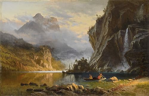 Famoso póster de lienzo de Albert Bierstadt con acabados de alta calidad