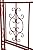Plow & Hearth Arch Metal Outdoor Garden Arbor | Montebello | 84-in (H) x 53-in (W) x 23-in (D) | White | Iron Trellis Lattice for Climbing Plants | Wedding | Outdoor Patio Décor (Red)