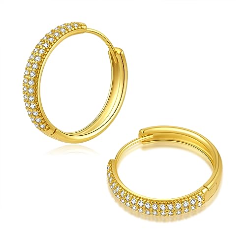 ToHeart Gold Huggies Earrings for Women Small Gold Hoop Earrings