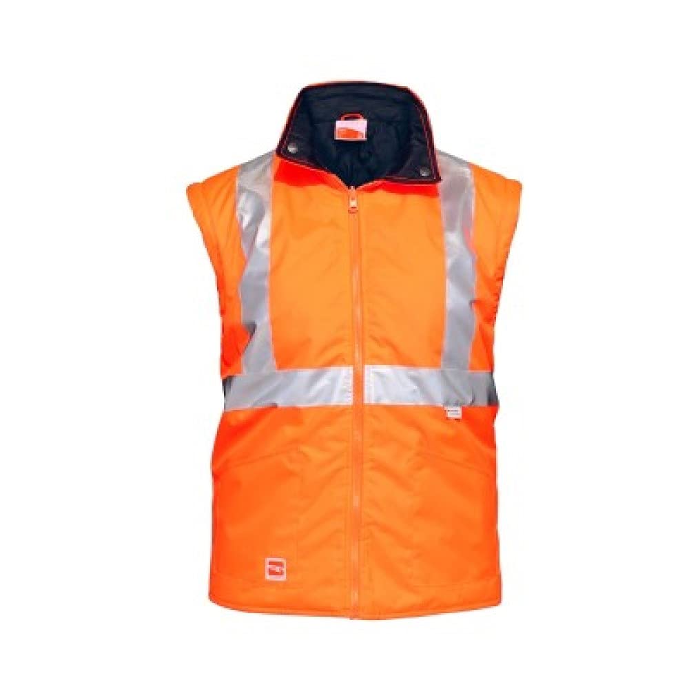 Technosafe Parka de alta visibilidad – bicolor 3 en 1: chaqueta exterior, chaqueta interior, chaleco (mediante las mangas extraíbles).