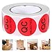 SHINEOFI 1Roll Qc Inspection Labels Round Quality Control Stickers with Black Text for Inventory and Production Testing Reliable Adhesive for Quality Assurance Various Industries