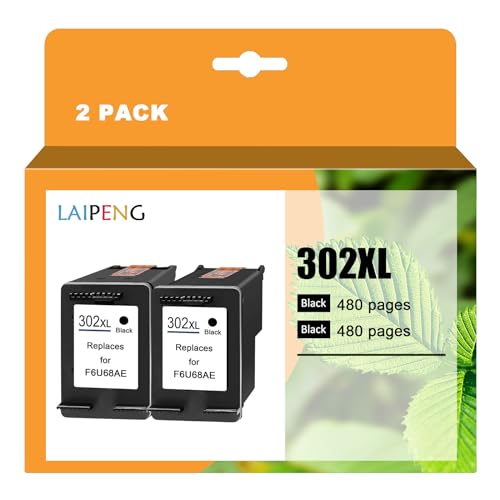 Cartouches D'encre Remanufacturées 302 XL Noir Pour HP Envy 4521 Et Autres Modèles
