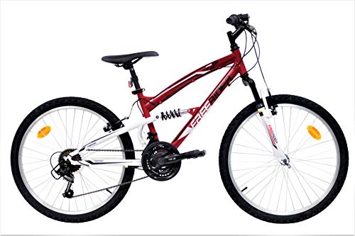 VTT 24'' Tout Suspendu Freerider 18 Vitesses - DERAILLEUR Shimano TY21 POIGNEES GRIPSHIFT