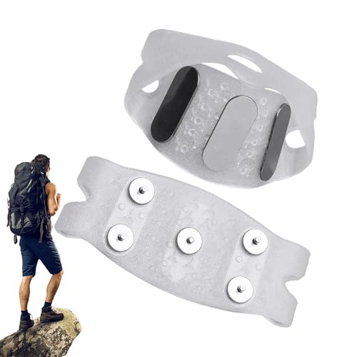 Fundas antideslizantes para zapatos de 5 garras para exteriores, de agarre antideslizantes, buena elasticidad, crampones de picos de hielo, agarres antideslizantes para zapatos para hielo,