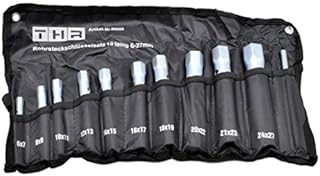 Rohrsteckschlüsselsatz 10-tlg. 6-27mm in Rolltasche