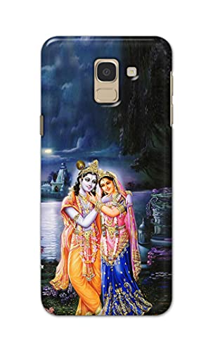 Image of Printed Hard Back Cover Case for Samsung Galaxy J6 | Samsung Galaxy On6 Back Cover (Radha Krishna) -1803