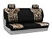 Coverking Rear Solid Bench Custom Fit Seat Cover for Select Mazda 3 Models - Neosupreme Camo Real Tree (Max-5 with Black Sides)
