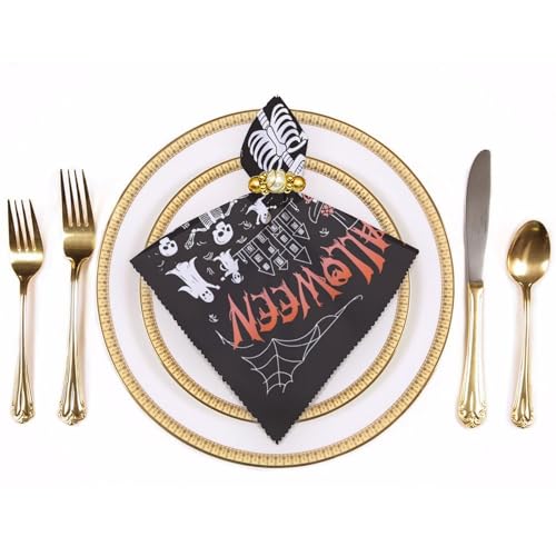 Servilletas de Tela Hallowmas 19x19 pulgadas 6 pcs miniatura 3