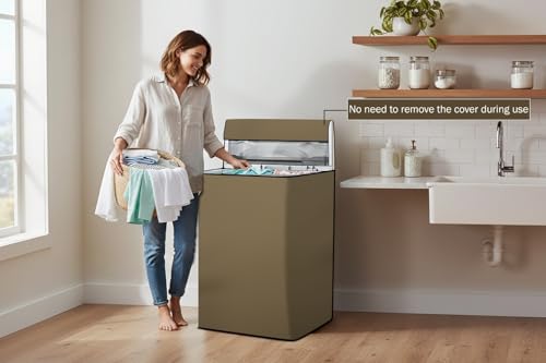 Image of Stylista Washing Machine Cover Compatible for Samsung 6.2 kg WA62M4100HY /TL Fully-Automatic Top Load Beige
