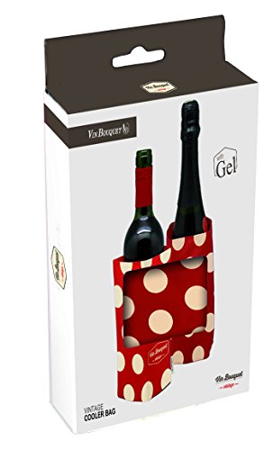 Vin Bouquet FIV 179 Koelmanchet, nylon, rood en beige, 14,5 x 20 x 2,5 cm, 14,5 x 20 x 2,5 cm - Afbeelding 3