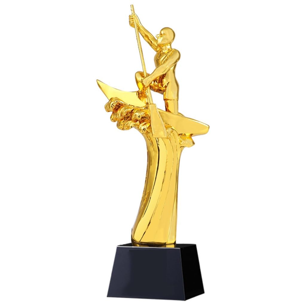 Pokale, Medaillen Auszeichnungen Trophäe Der Kayak Sports Series Trophäen In Gold, Silber Und Bronze Preise Für Staatliche Und Regionale Kanu-Wettbewerbemeister (Color : Gold, S : 8 * 29cm)