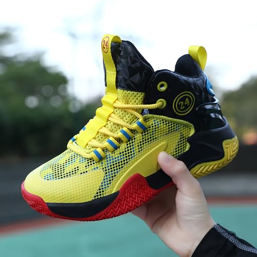 Kids Basketball Shoes Boys Cushion Sneakers Non-Slip Outdoor Sports Shoes Comfortable Girls Lightweight Breathable Walking Running Shoes Tennis Sneakers4