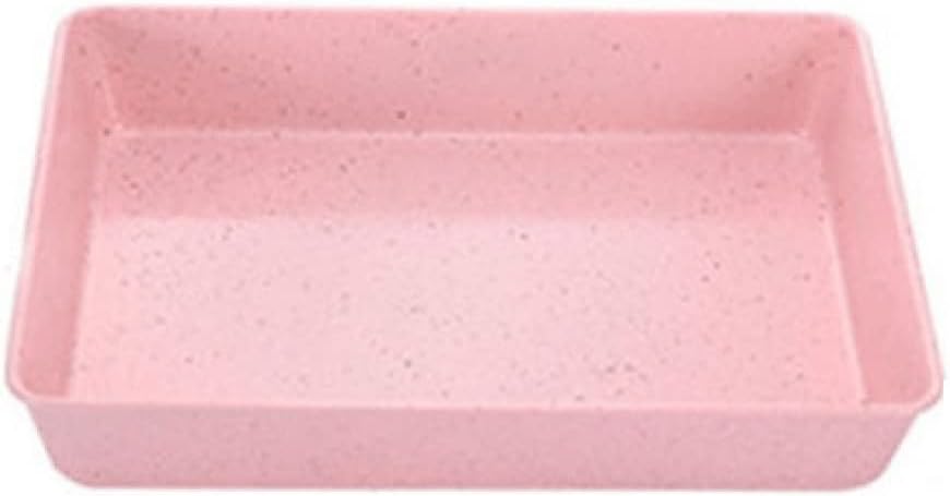 Bakeware Rectangular Carbon Steel Cake Baking Tray Non-Stick DIY Pastry Deep Bread Dish Non-Stick Baking Pan/5 (Color : 9 Inches Pink) (13 Inches Pink)