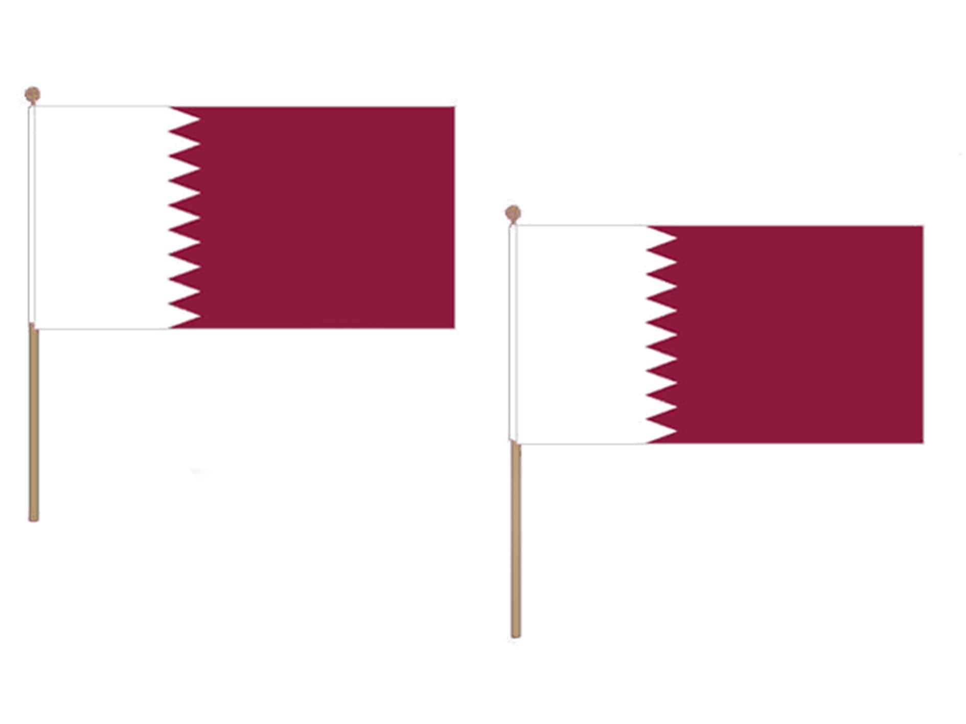 Lot de 10 drapeaux qatarien 30 x 45 cm pour vos événements culturels et soirées à thème