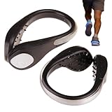 Genérico Lámpara de running para zapatos | Equipo de seguridad flexible con clip LED – Iluminación para zapatos,para patinaje caminando y corriendo seguridad visibilidad oscuridad
