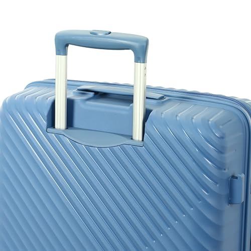 Image of American Tourister Diamo Trolley Bag with Combination Non TSA Lock & 8 Wheels Hard-Sided PC Large Suitcase /Trolley Bag with Double Spinner Wheels /Luggage for Men & Women