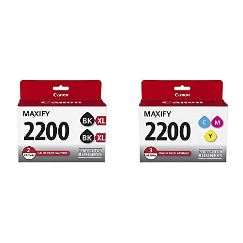 Canon PGI-2200XL Black Twin Pack PGI-2200 3 Color Multi Pack Compatible to IB4120, MB5120, MB5420, IB4020, MB5020, MB5320 Printers