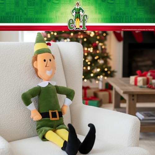 Image of Elf Buddy The Elf Movie Holiday Bedding Super Soft Plush Cuddle Pillow Buddy, One Size, (Officially Elf The Movie Product) By Franco