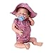 18 pollici Sleeping Reborn Baby Doll Girl squisita bambola neonato carino con vestiti squisiti realizzato a mano in vinile materiale regalo collezione di giocattoli