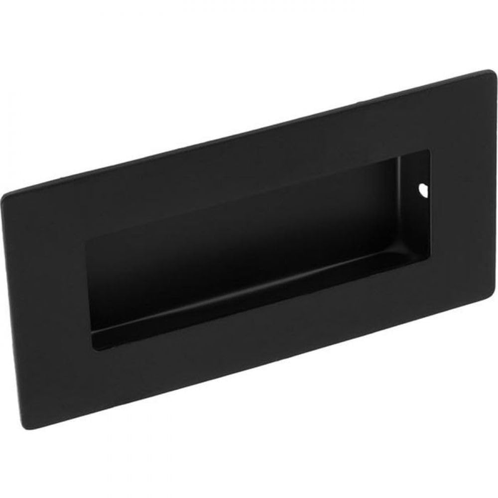 Carlisle Brass Matt Black Eurospec Recessed Flush Pull Handle Rectangular 102 X 51Mm