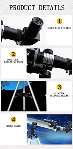 Telescopio astronómico refractor 60mm apertura 700mm focal miniatura 3