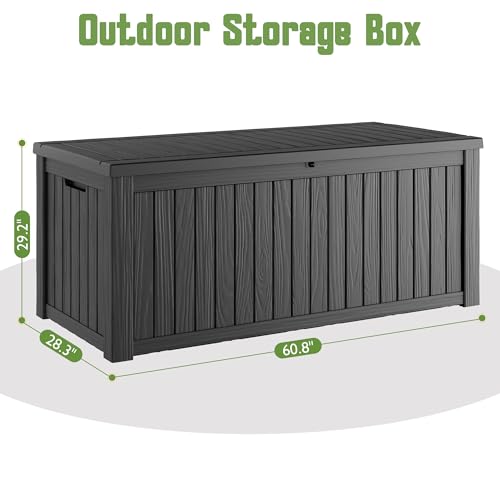 Image of Outdoor Storage Box Waterproof, 220 Gallon Deck Box for Patio Storage