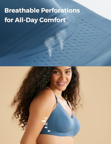 Momcozy Seamless Bra for Women, 3.0 Jelly Strip Lifting Wireless Bra with Breathable Perforations4