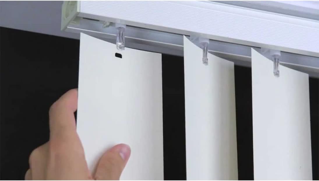 Vertical Blinds Replacement Slats Heavy Duty PVC Smooth Curved (White) You Pick Size and Quantity (46.5 Inches) (5 Slats)