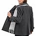 London Fog Womens Single-Breasted Wool Blend with Scarf Pea Coat, Charcoal, Medium US