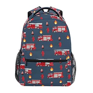 Travel Laptop Backpack Daypack College School Computer Bag Fire Trucks Bookbag for Kids, Fits 3 to 6 Years Old Travel Laptop Backpack Daypack College School Computer Bag Fire Trucks Bookbag for Kids Fits 3 to 6 Years Old