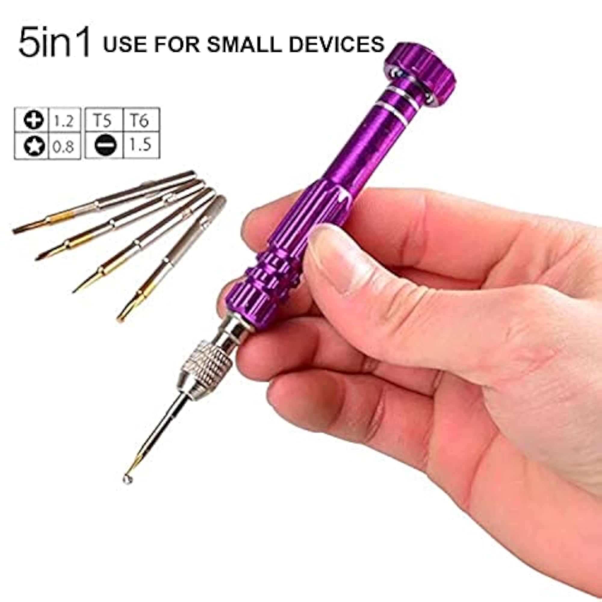 5 in 1 Screwdriver Set for Mobile & Small Devices
