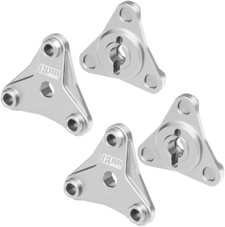 Aluminum 7075 Alloy Wheel Hexes for Tamiya 58737 Hotshot II 2024 Off-Road 4WD RC Car Upgrade Parts - Silver