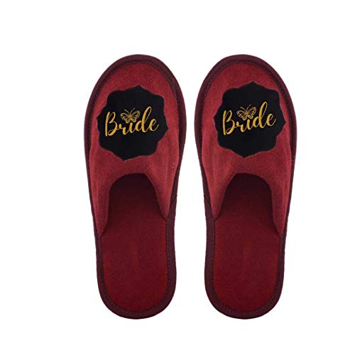 Image of BRIDE Home Slippers For Women And Props For Wedding Shoot & Gifting