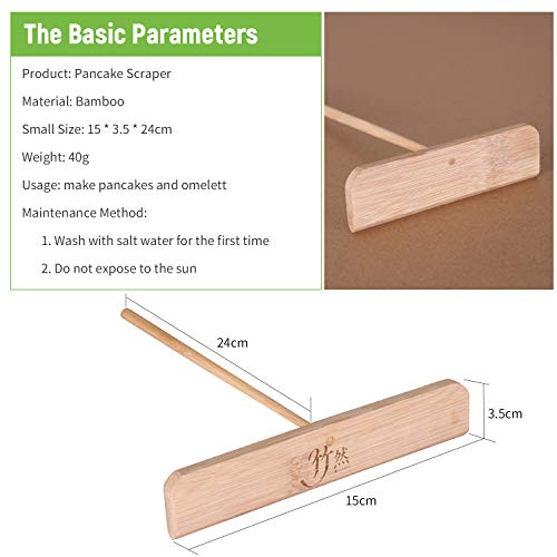 Honorall Ferramentas de propagação de vara Bolo Massa Panqueca Raspador de Ovo Espalhador De Crepe D
