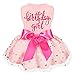 Birthday Girl Dog Tulle Dress - Dog Clothes Holiday Festival Dog Dresses Puppy Party Costumes Doggie Shirts Cat Outfits(X-Small,Pink)