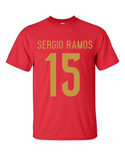 Sergio Ramos Spain Hero T-Shirt (Red)