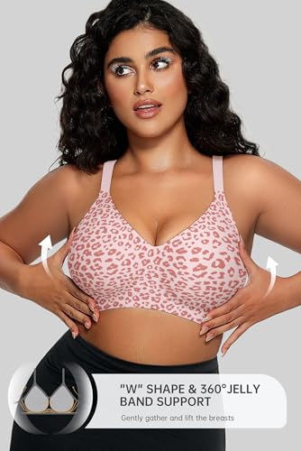 Image of OEAK Women Comfort Jelly Bras Wireless Pushup Convertible Bra | No Underwire,Buttery Soft Bralette,Full Coverage,Tshirt,Support&Lift,Comfortable,Everyday,Smoothing,Racerback