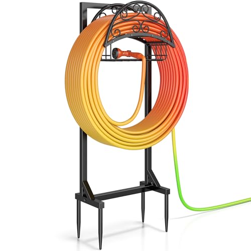 Silvonte Garden Hose Holder – Freestanding Water Hose...