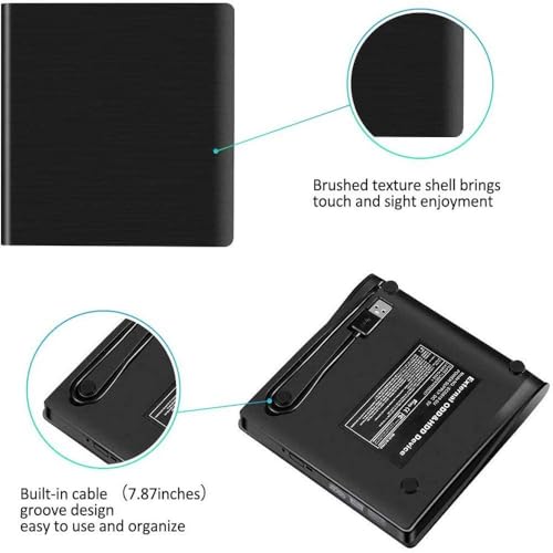 Unidad externa USB3.0 CD DVD portátil delgada miniatura 6