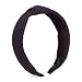 MHDGG 1 Pieces Wide Headbands for Women Knot Turban Headband Hair Band Elastic Hair Hoops Hair Accessories for Women and Girls,Black