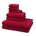 Produktbild Möve - 8 teiliges Frottier-Set - Superwuschel (2 X Wasch- 2 X Gäste- 2 X Dusch- 2 X Handtuch im Set) - 520 g/m2 - Baumwolle - Walkfrottee - saugstark - weich und flauschig - Ruby