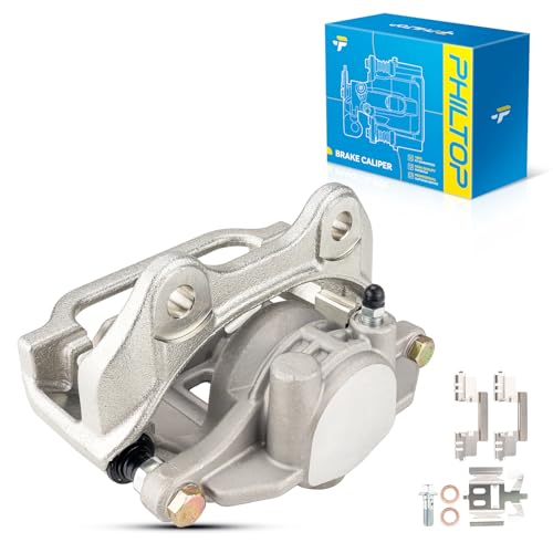 Image of PHILTOP Rear Left Disc Brake Caliper Assembly Replacement For Chevrolet GMC Cadillac for 2003-2004,2006 Silverado 1500 / Sierra 1500, 2005 Silverado 1500, 18-B4854 18B4854 Rear left Driver Side