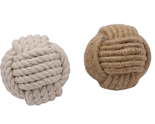 Set Of 8 Nautical Decorations Balls, Weeding Décor,Jute Rope Balls Natual Color, Knott Ornaments, Coastal Décor, Living Room Décor, Diy Projects #TOP3