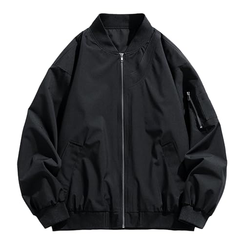 Veste de travail doublée en laine sherpa manteau chaud boutonné coton noir