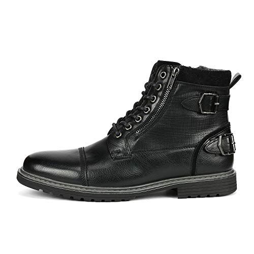 Bruno Marc JJ-2-C5-PHILLY_10-BLACK-SZ-10.5 Men'S Motorcycle Boots Oxford Dress Boot,Black,Size 10.5,Philly_10 thumb #1
