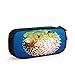 Federmäppchen Mäppchen Mit Große Kapazität Süßer Kugelfisch, Langlebig Federtasche Pencil Case, Stiftetasche Geeignet für Schule College Büro Junge und Mädchen